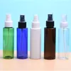 50pcs 100ml Empty Plastic Perfume Blue Clear Spray Bottle fine mist PET bottles container with pump cosmetic container bottles