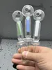 Tubo di vetro Bruciatore a nafta Bong Narghilè Fumo Nuovo tubo di vetro con filtro interno a doppio strato e narghilè
