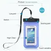 Universal Waterproof Bag cases for iphone 12 11 XR XS Samsung phone transparent clear bags swimming Dry Pouch Cover Full Protector Touch screen flexible