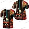 Men039s Tshirts moda męska afrykańska drukowana koszulka afryka dashiki odzież swobodna koszulka z krótkim rękawem dla mężczyzn tradycyjna 9351306