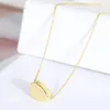 Pendant Necklaces Simple Small Glossy Bean Fashion Clavicle Chain NecklacePendant