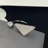 2022 Moda Charm P Ring Classic Nefis Mücevher 925 STERLING Gümüş Prenses Kesim Beyaz Topaz CZ Diamond Gem Ebedi Düğün Partisi Bayan Alyans