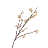 Dekorativa blommor kransar plommonblomma siden konstgjord gren för hem bröllop diy dekoration falska blommor arrangemang tillbehör