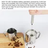 Roestvrijstalen melkfolie Elektrische handheld Mixer Blender Milk Foamer Maker voor koffie Latte Cappuccino hete chocolademelk