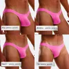 Costumi da bagno da donna SD678 Costumi da bagno sexy rosa tinta unita da uomo Vita bassa stretti Gay perizoma bikini Slip da bagno Pantaloncini costumi da bagno