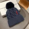 Vrouw Mutsen Gesp Wollen Donsmuts Outwears Warme Sneeuw Hoeden Beanie Cap Casual Lente Winter Fit