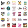 50 stks Wereldvrede Stickers Non-Random voor Auto Bike Bagage Sticker Laptop Skateboard Motor Waterfles Snowboard Muurstickers Kindergeschenken