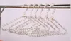 Clothing Shelf Crystal Beads Pearl Clothes Hanger Nonslip Triangle Arc Wedding Dress Exhibition Costume Store Dress Frame