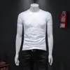 メンズTシャツメンヒップホップドラゴンプリント特大Tシャツ2022サマーストリートウェアハラジュクTシャツ男性半袖ブラックトップスTEES M-5XLMEN