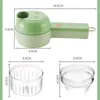4 In 1 Handheld Electric Vegetable Cutter Tools Set Durable Chili Vegetable Crusher Kitchen Tool USB Charging Ginger Masher Machine HH22-254