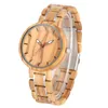 Wristwatches Stainless Steel Band Women Wooden Watches For Men Luminous Pointers Concise Dial Fashionable Quartz Wood Wristwatc Horloge Dame