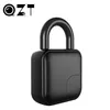 QZT Smart Home Imprint Padlock Blocks Black Electric Locks Outdoor Seguro de impressão digital eletrônica trava de porta eletrônica para casa 201013