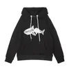 Mens Palms Designer Hoodie flockade handduk broderad Shark Hoody Hoodies Men vinklar kvinnor tröjor huvtröjor 7t2s