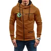 Vestes pour hommes Maccabi Haifa pour hommes Manches longues Diagonal Zipper Prints Hoodies Sweats à la mode Sportswears Pullover Tops Vêtements