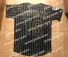 Maillots de baseball Nouveau personnalisé Japon Samurai 16 Shohei Ohtani film maillot de baseball double couture n'importe quel nom et numéro noir blanc rayé haut à fines rayures