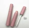 200 pz 10 ml di Plastica Matte Rosa Lip Gloss Tubo Lipgloss Bottiglia Vuota Eyeliner Tubo Mascara Tubi Contenitore Cosmetico Riutilizzabile SN