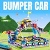 City Mini Amusement Park Building Blocs Pirate Ship Car Carroustrel Roller Coaster Model Numbers Bricks Toy for Girls Gift J220624