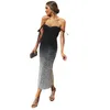 2022 OFF Schulterkristall Meerjungfrau Promkleid mit abnehmbarem Zug sexy Rückenfreies Abendkleid Paillettenblingbling schwarze Splitterkleider