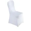 White Polyester Spandex Wedding Party Chair Covers for Weddings Banquet Folding Hotel Decoration