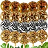 20 шт. 18 дюймов круглых фольгировов Tiger Leopard Zebra Pattern Helium Balloon Globos Jungle Safari Tropical Party Decore 220527