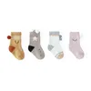 Chaussettes de tube de garçon bébé filles nouveau-né les chaussettes extensibles imprimées avec des balles accessoires en tout-petits chaussettes chaudes respirantes J220621