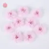 Dekoratif Çiçek Çelenkler 10 PCS 4cm Şifon Yapay Çiçekler Kafa Odası Düğün 220823