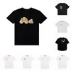 312 982 614S mäns T-shirts Mens kvinnor Summer T Shirt Fashion Tshirts Letter Print Round Neck Short Sleeve Black WH