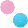 Mats & Pads Silicone Baking Mat With Scale Non-stick Cake Pad Rolling Dough Round Shape PlacematMats