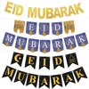 Eid Mubarak Banner Glitter Star Moon Letter Paper Bunting Garland Islamic Muslim Party Ramadan Kareem Decorations for Home 20222917992