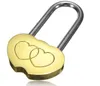 100pcs Padlock Love Lock Engraved Double Heart Valentines Anniversary Day Gifts