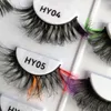 Colorful faux Mink Lashes Fake lashes False Eyelashes Fluffy Soft thick Lash Extension Make Up