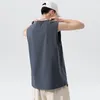 Legible Summer Fashion Men's Tank Tops Cotton Sleeveless Shirt Man Loose Casual Tank Top Men 220421