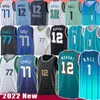 12 Ja Morant Luka Doncic LaMelo Ball Basketbal Jersey 20 1 77 Gordon Hayward 2022 Heren Shirts Jerseys