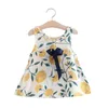 Flickas klänningar småbarn barn baby flickor kläder sommar ärmlös blommig prinsessklänning avslappnad strandkläder preemie klänninggirl's
