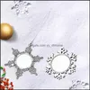 Bomboniere per eventi Forniture festive per la casa Giardino Ups Sublimazione Ornamenti natalizi Metallo Creati Dhcsh