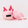 30cm 분홍색 axolotl 봉제 장난감 소프트 박제 봉제 인형 만화 그림 플러시 장난감 어린이 성인 게이머 선물 홈 장식 220516