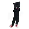 Costumes de mascotte d'ours noir, robe de soirée fantaisie de noël, tenue de personnage de dessin animé, taille adulte, carnaval, pâques, vêtements à thème publicitaire