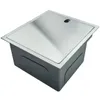 Hidden Kitchen Sink Single Bowl Bar Small Size Sink Stainless Steel Balcony Sink