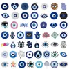 50Pcs/Lot Lucky Devil's Eye Stickers Blue Eyes Sticker evil eyes for DIY Luggage Laptop Skateboard Bicycle Decals Wholesale