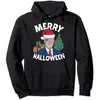 Men's Hoodies & Sweatshirts Merry Halloween Joe Biden Jokes Funny Christmas Anti Pullover Hoodie