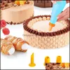 Bakgebakgereedschap bakware keuken eetbar huizen tuin 23 stcs cake glazuur pi -sproeiers bloem cr￨me tips tas cupcak dhq8k