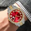 Iced Out Watch Men Brand Full Diamond Mens Watches Aaa Cz Quartz Waterproof Hip Hop Male Clock For