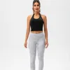 Débardeurs de Yoga pour femmes, tenues suspendues au cou, soutien-gorge de sport, sous-vêtements, course, Fitness, chemise de gymnastique, gilet