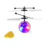 Hélicoptère volant anti-collision coloré main magique UFO balle avion détection mini drone à induction enfants jouet électrique cadeau 220321