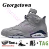 2023 Jumpman 6 OG 6s Masculino Tênis de Basquete Georgetown Oreo Metálico Prata Espuma Verde Elétrico DMP UNC Gato Preto Masculino Esporte Feminino Tênis Tamanho 13 Com Caixa