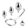 Metal Penis Rings With Anal Plug Adult sexy Toys For Men Masturbators Detachable Butt Bdsm Cock Erection Cockring