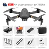 Drones V4 RC Drone WIFI FPV Live Video 4K HD Groothoekcamera Opvouwbaar Hoogte Hold Duurzaam RC234d3681198