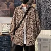 Privathinker Spring Men's Shirt Long Sleeve Leopard Oversize Couple Blouses Harajuku Hip Hop Male Casual Cardigan 220322