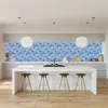 Wall Stickers 10-Pieces/pack 3D Sticky Tiles Peel And Stick Backsplash Kitchen Wallpaper 10x10"inch