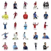 50 قطعة ملصقات نجوم كرة القدم العالمية شخصيات نجمة كرة القدم الكتابة على الجدران للأطفال لعبة سكيت سيارة دراجة نارية دراجة ملصق